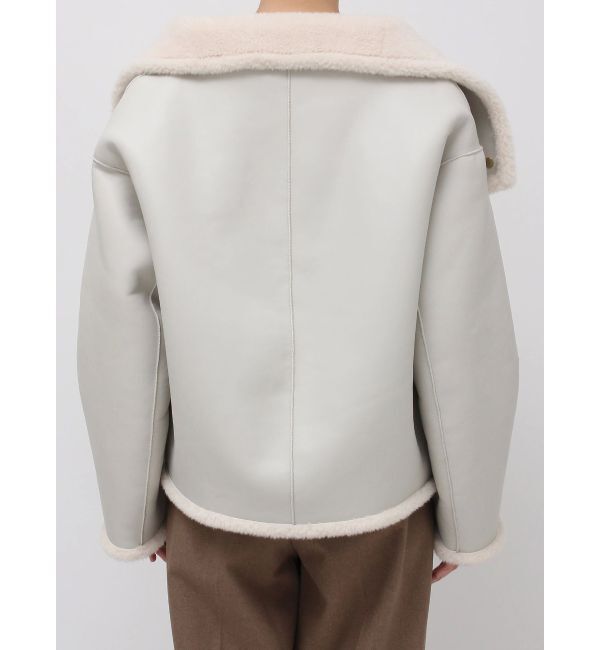 LAGUNAMOON「フェイクムートンスタンドカラーコート」|その他|