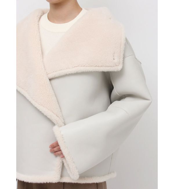 LAGUNAMOON「フェイクムートンスタンドカラーコート」|その他|