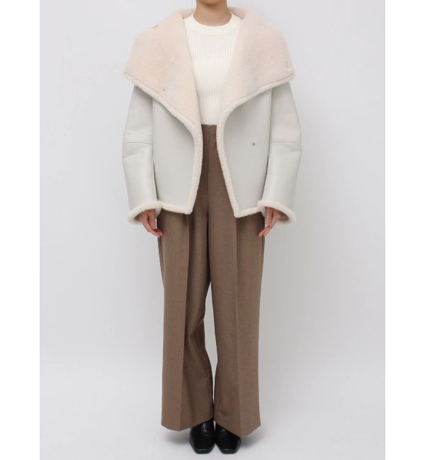 LAGUNAMOON「フェイクムートンスタンドカラーコート」|その他|