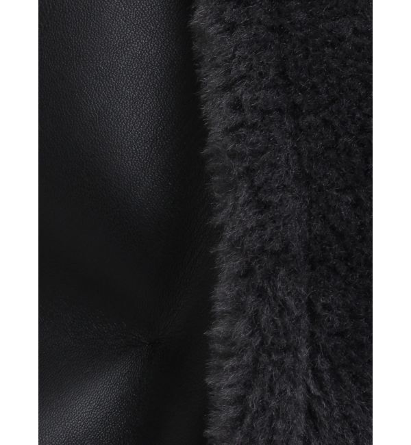 LAGUNAMOON「フェイクムートンスタンドカラーコート」|その他|