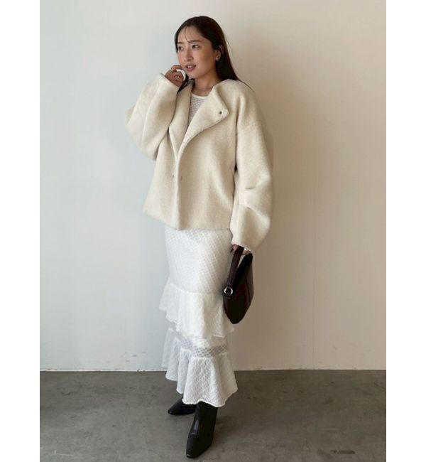 LAGUNAMOON「ニッティングパターンヘムフリルニットワンピース」|ワンピース|