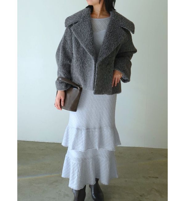 LAGUNAMOON「ニッティングパターンヘムフリルニットワンピース」|ワンピース|