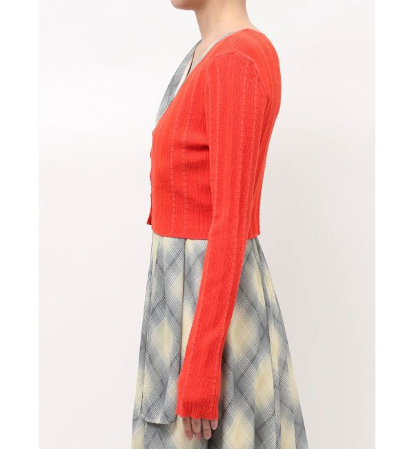 LAGUNAMOON「コットンアイレットニットカーディガン」|カーディガン|