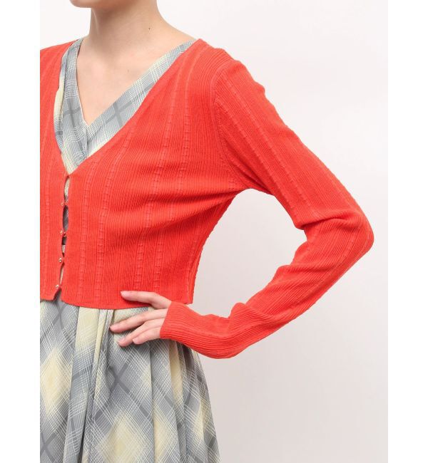 LAGUNAMOON「コットンアイレットニットカーディガン」|カーディガン|