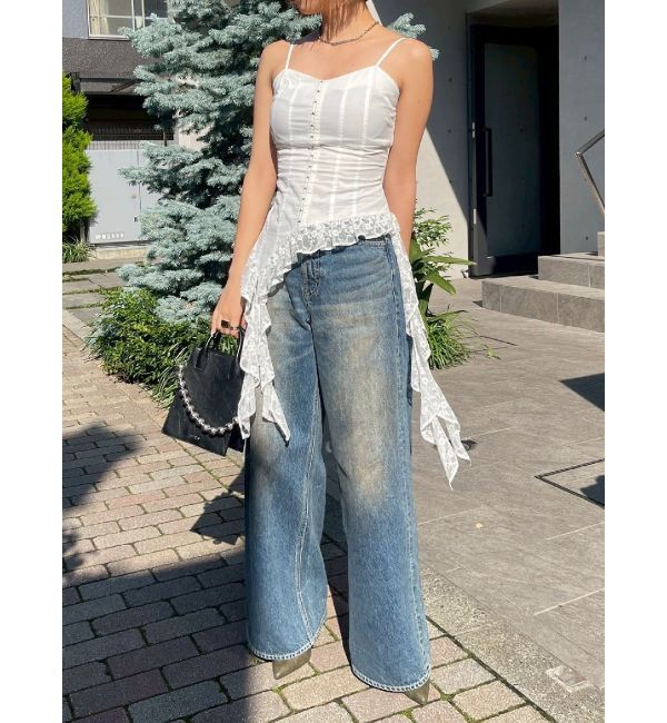 EVRIS「レースフリルキャミソール」|キャミソール|