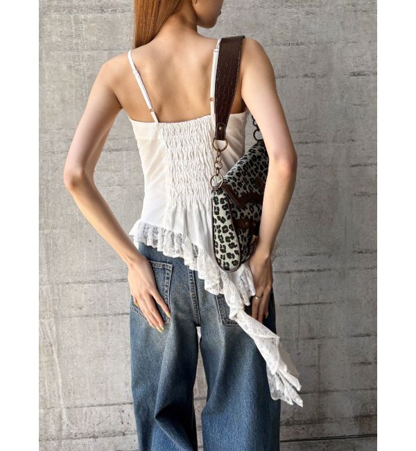 EVRIS「レースフリルキャミソール」|キャミソール|