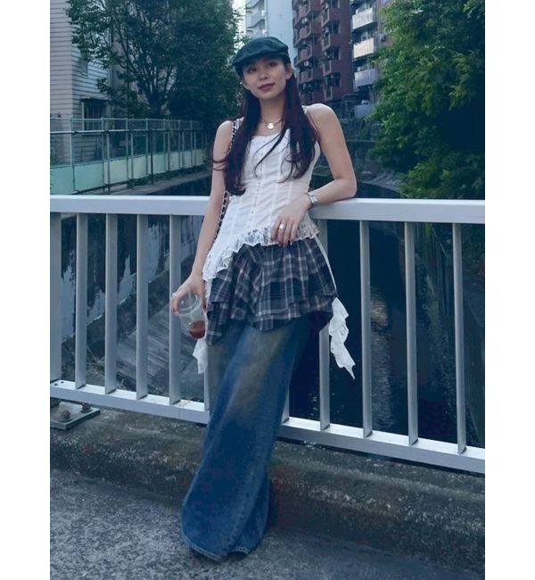 EVRIS「レースフリルキャミソール」|キャミソール|