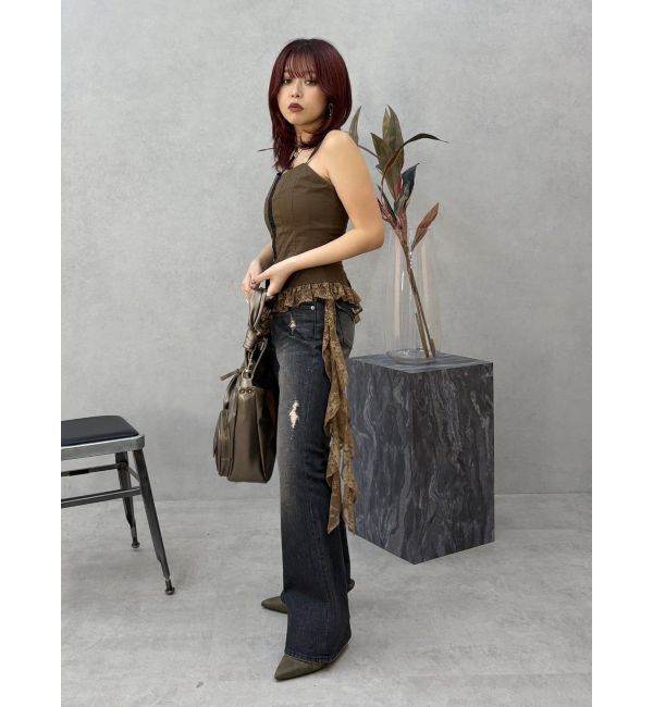 EVRIS「レースフリルキャミソール」|キャミソール|