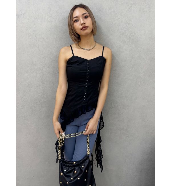 EVRIS「レースフリルキャミソール」|キャミソール|