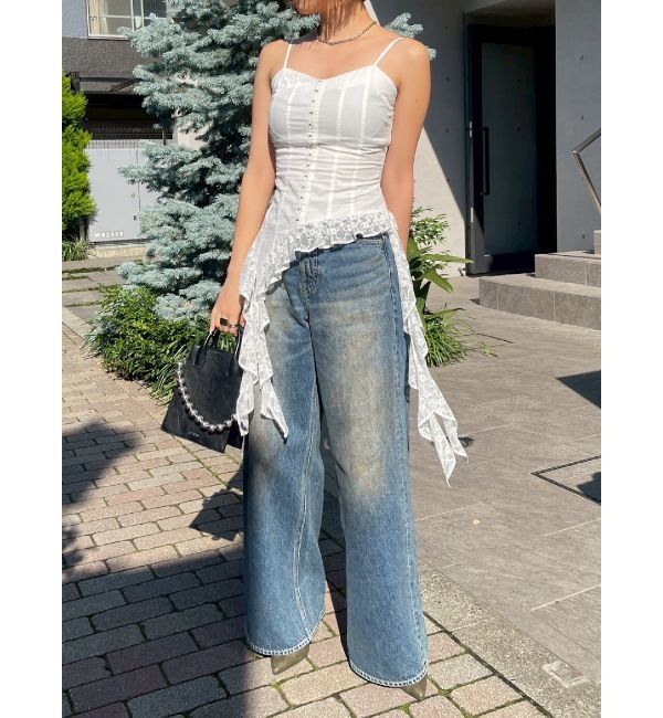 EVRIS「レースフリルキャミソール」|キャミソール|