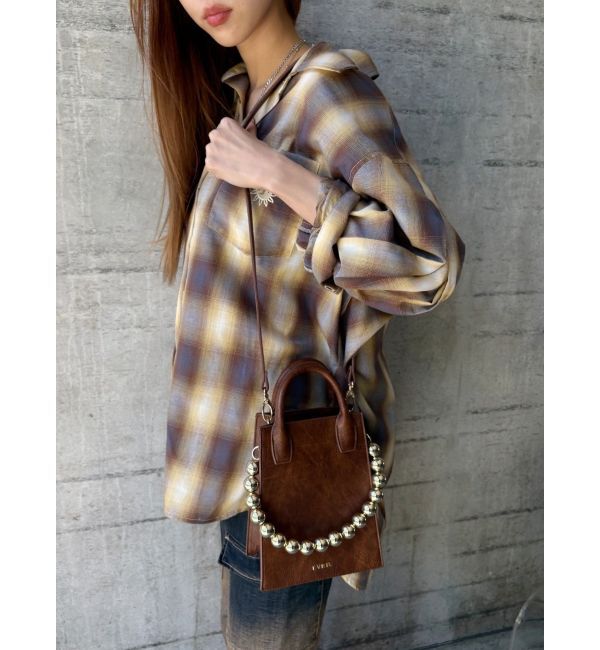 EVRIS「ボールチェーンモチーフスクエアショルダーBAG」|ショルダー・メッセンジャー|