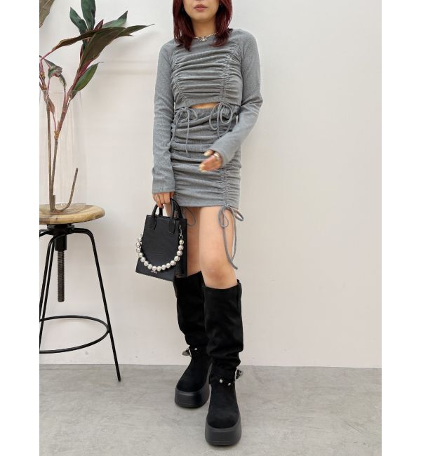 EVRIS「ボールチェーンモチーフスクエアショルダーBAG」|ショルダー・メッセンジャー|