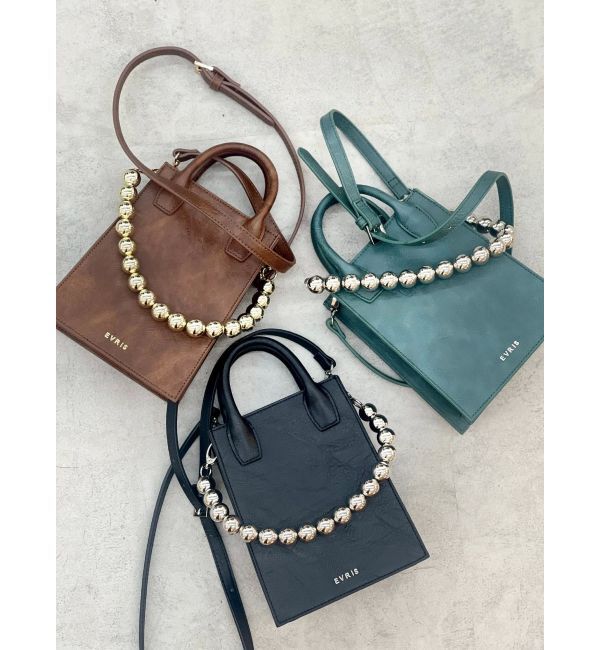 EVRIS「ボールチェーンモチーフスクエアショルダーBAG」|ショルダー・メッセンジャー|