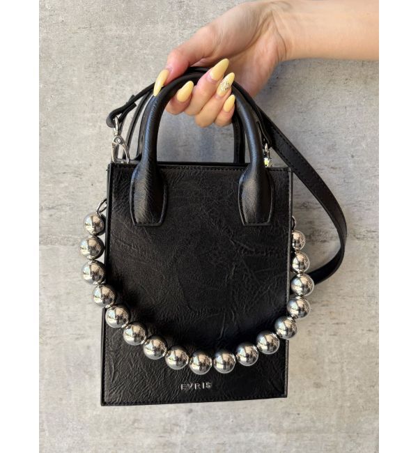 EVRIS「ボールチェーンモチーフスクエアショルダーBAG」|ショルダー・メッセンジャー|