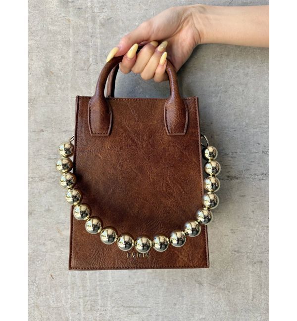 EVRIS「ボールチェーンモチーフスクエアショルダーBAG」|ショルダー・メッセンジャー|