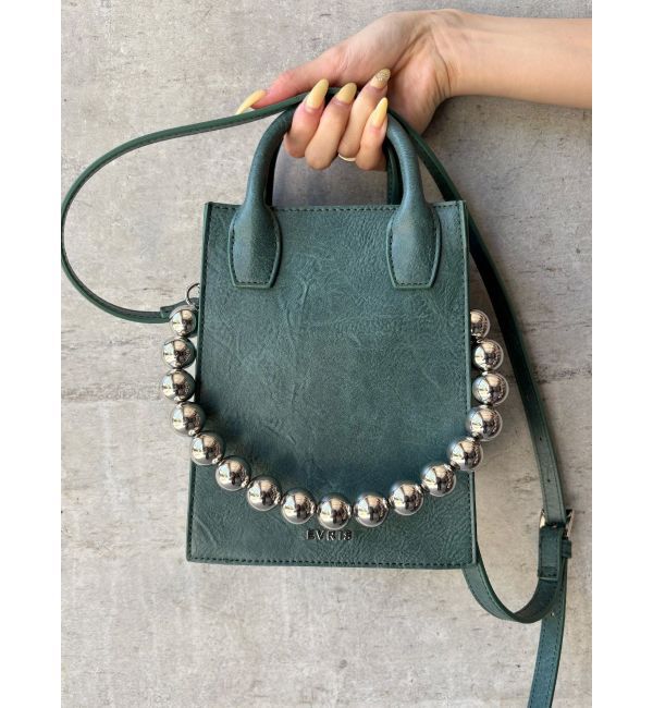 EVRIS「ボールチェーンモチーフスクエアショルダーBAG」|ショルダー・メッセンジャー|
