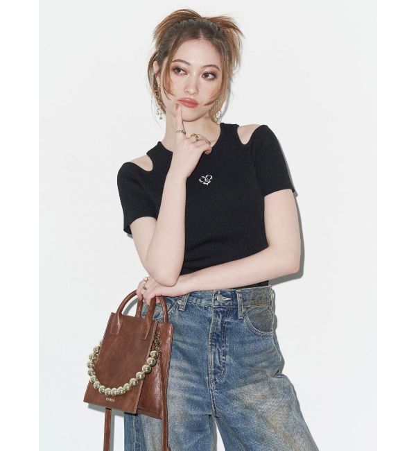 EVRIS「ボールチェーンモチーフスクエアショルダーBAG」|ショルダー・メッセンジャー|