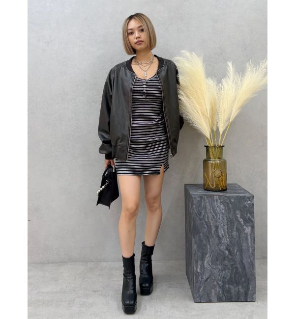 EVRIS「スリムチャンキーブーツ」|ショートブーツ|