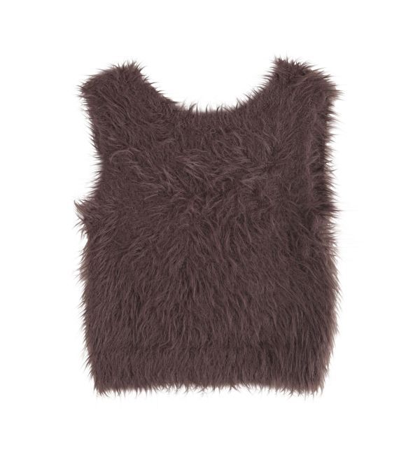 EVRIS「ファンシーヤーンノースリニットトップス」|タンクトップ|