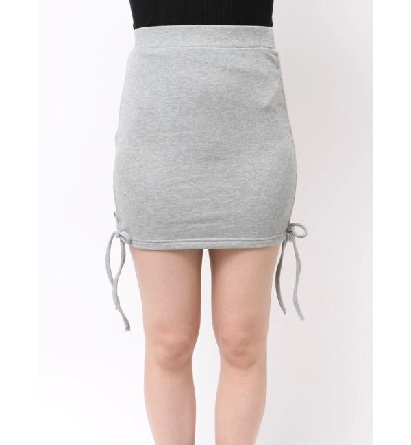 EVRIS「サイドギャザースウェットミニスカート【セットアップ着用可能】」|スカート|