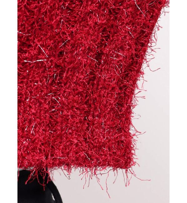 EVRIS「フェザーラメニットショートカーディガン」|カーディガン|