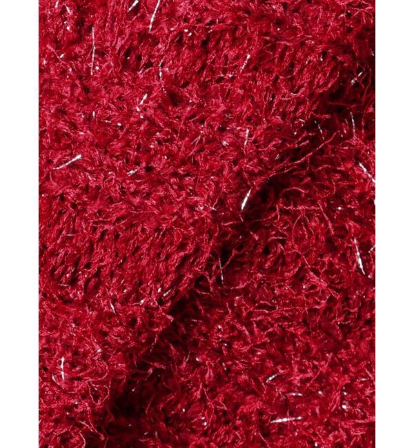 EVRIS「フェザーラメニットショートカーディガン」|カーディガン|