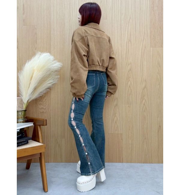 EVRIS「スタッズチャンキーヒールサボ」|サンダル|