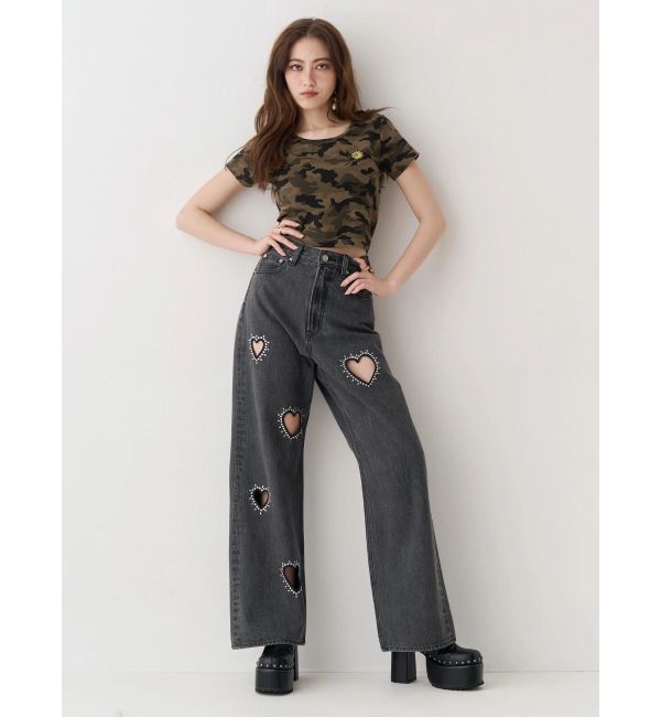 EVRIS「スタッズチャンキーヒールサボ」|サンダル|