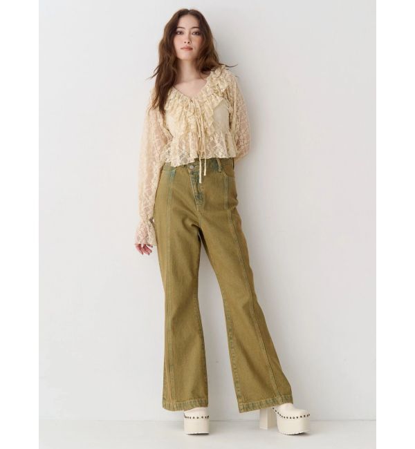 EVRIS「スタッズチャンキーヒールサボ」|サンダル|