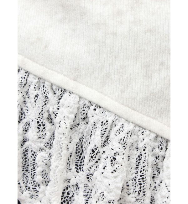 EVRIS「レースドッキングアシンメトリートップス」|Tシャツ・カットソー|