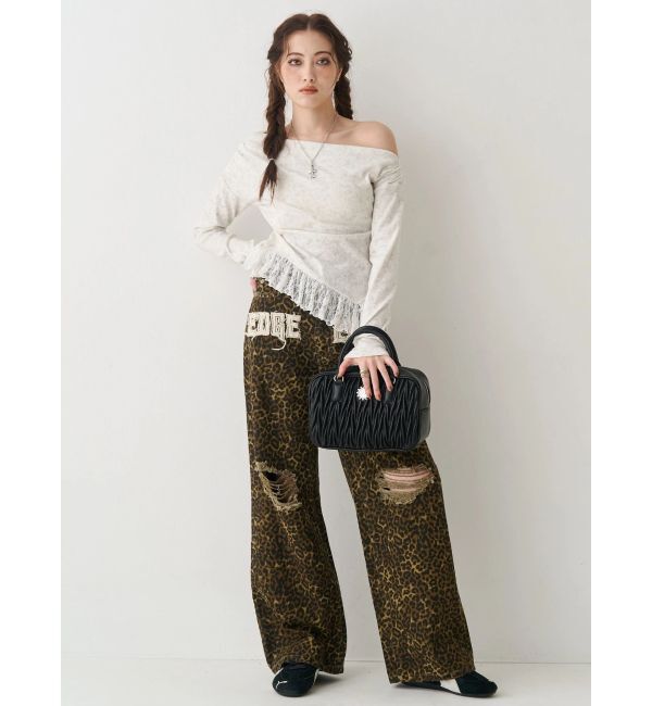 EVRIS「レースドッキングアシンメトリートップス」|Tシャツ・カットソー|