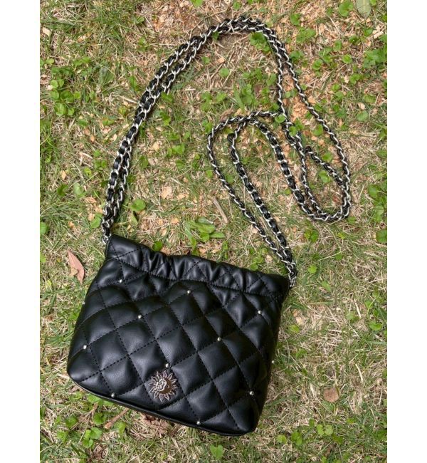 EVRIS「キルティングチェーンミニショルダーBAG」|ショルダー・メッセンジャー|ブラック