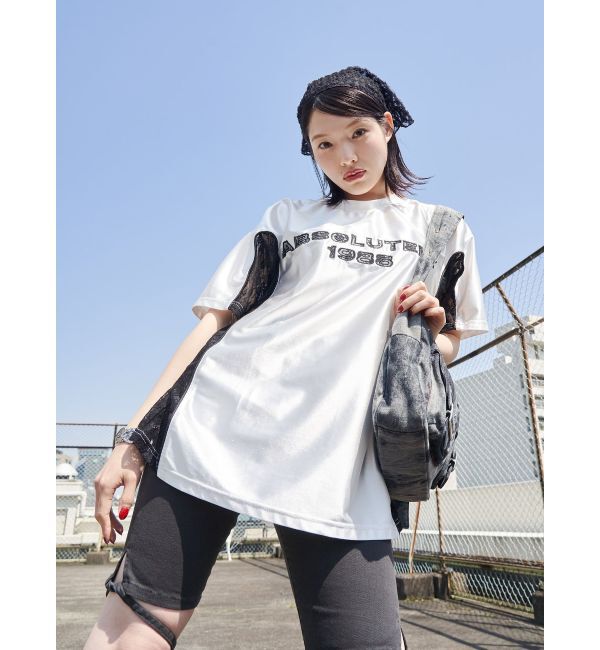 jouetie「ストレッチデニムバイカーパンツ」|デニム|