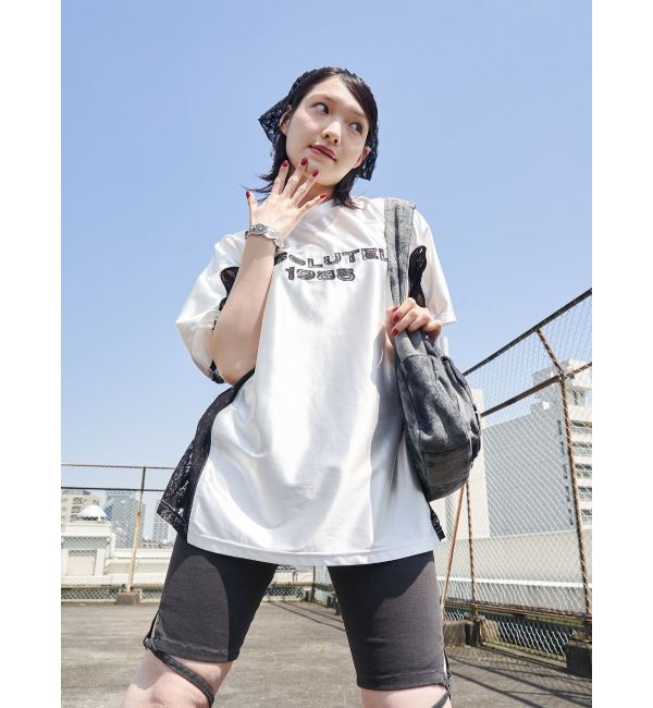 jouetie「ストレッチデニムバイカーパンツ」|デニム|