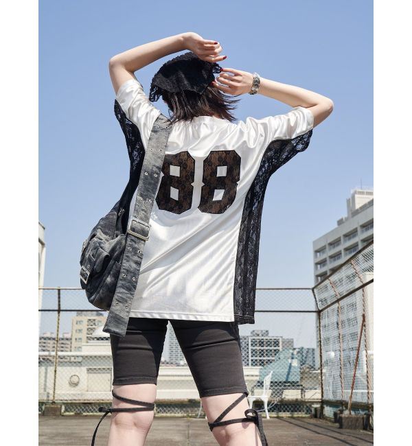 jouetie「ストレッチデニムバイカーパンツ」|デニム|