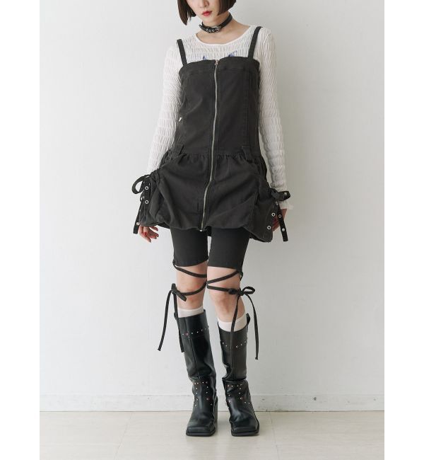 jouetie「ストレッチデニムバイカーパンツ」|デニム|