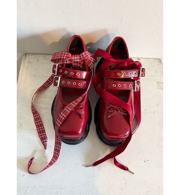 jouetie「スニーカーソールバレエシューズ」|パンプス|レッド