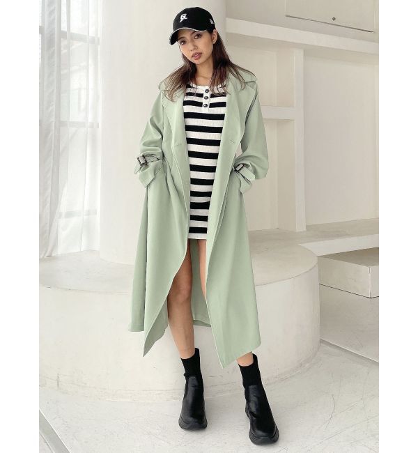 GYDA「LOOSEトレンチコート」|トレンチコート|