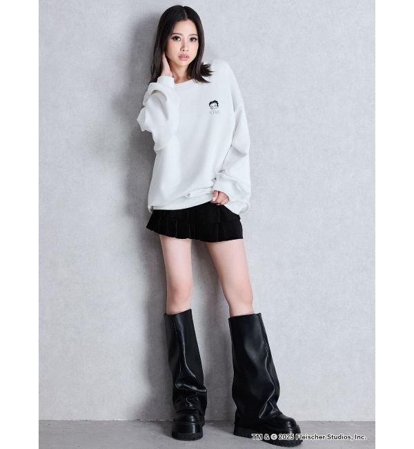 GYDA「BETTY&times;GYDA GLITTER embroideryプルオーバー」|スウェット・ジャージ|