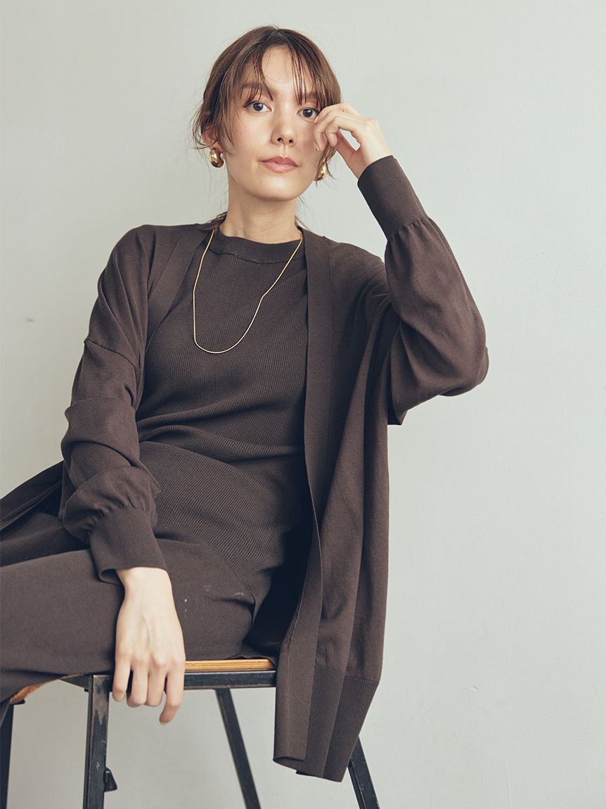Mila Owen「【セットアップ対応】ドルマンスリーブカーディガン」|カーディガン|