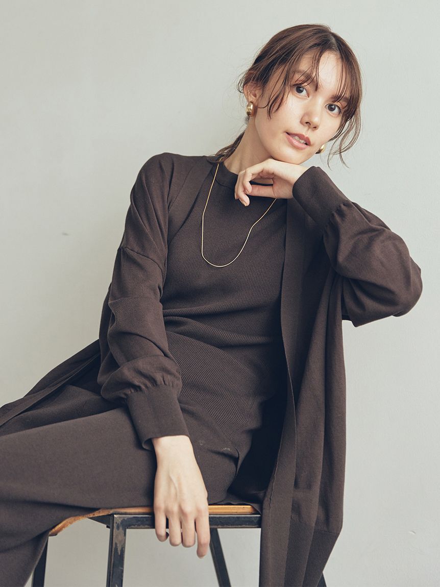 Mila Owen「【セットアップ対応】ドルマンスリーブカーディガン」|カーディガン|