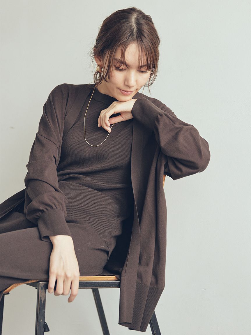 Mila Owen「【セットアップ対応】ドルマンスリーブカーディガン」|カーディガン|BRW