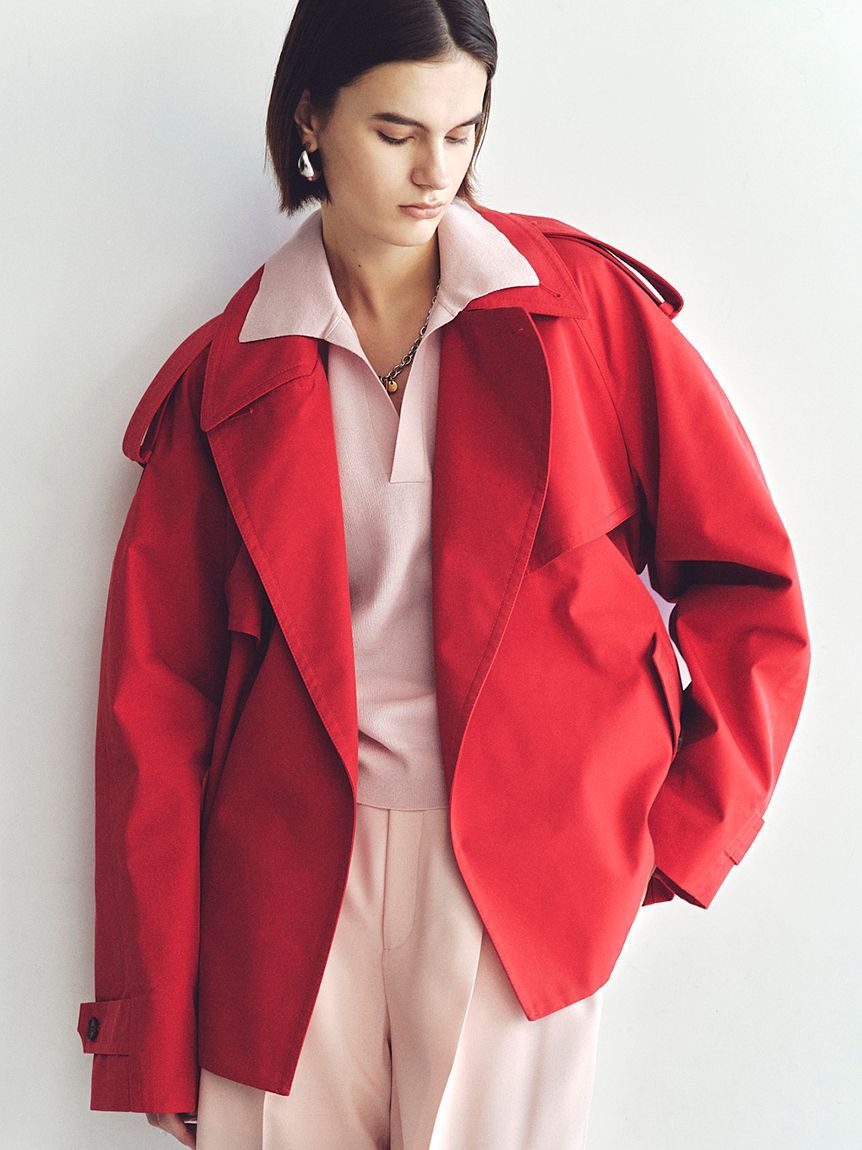 Mila Owen「ショートトレンチコート」|トレンチコート|