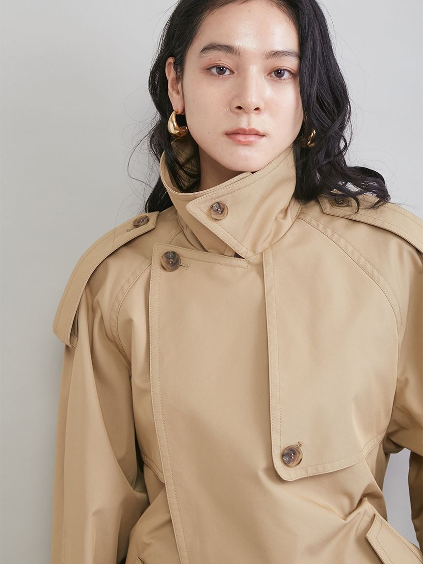 Mila Owen「ショートトレンチコート」|トレンチコート|