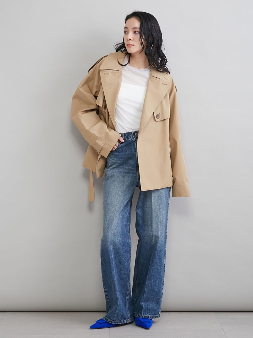 Mila Owen「ショートトレンチコート」|トレンチコート|