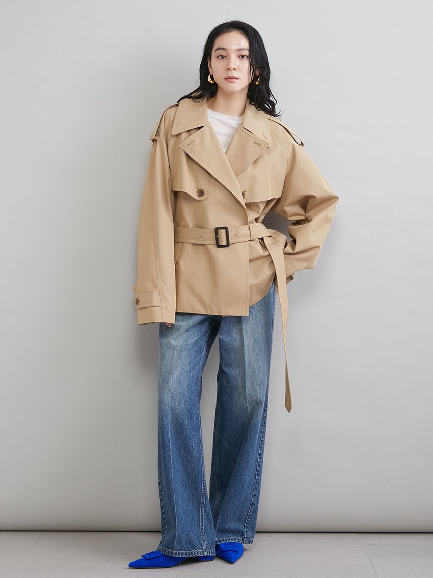 Mila Owen「ショートトレンチコート」|トレンチコート|