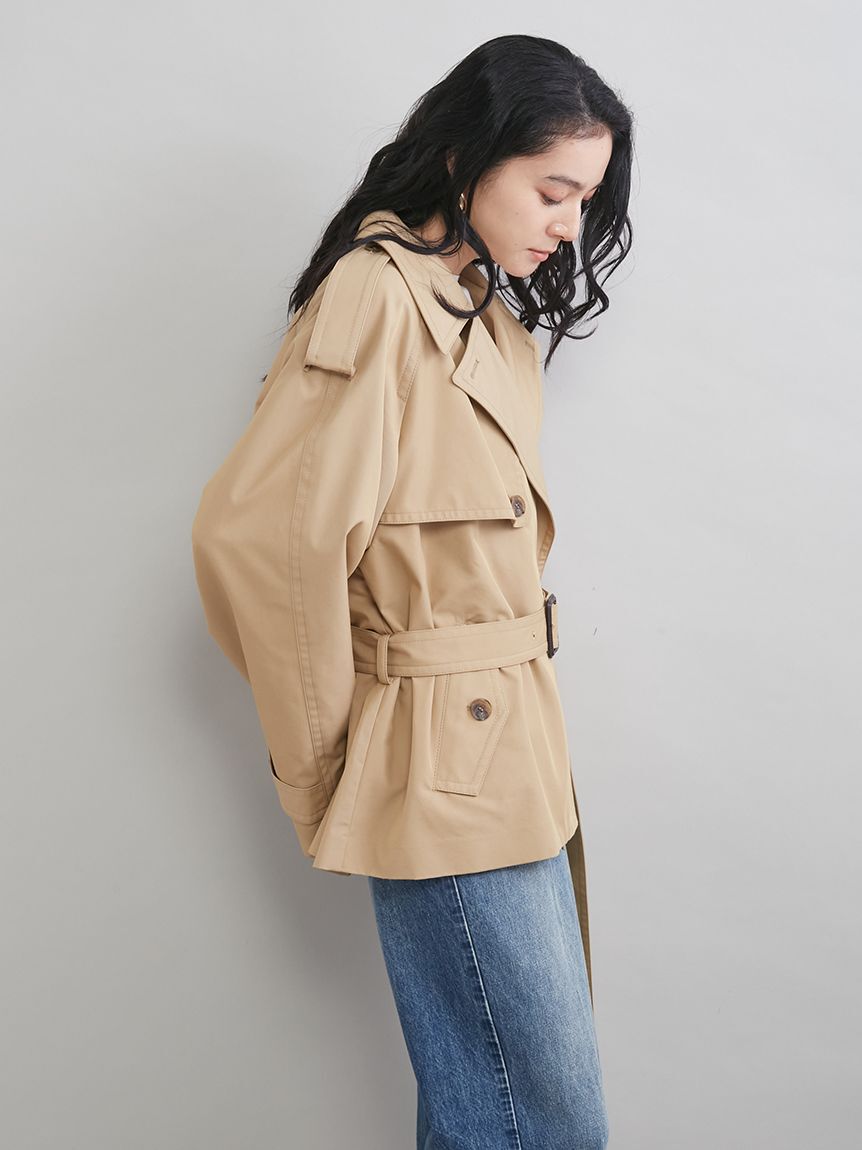 Mila Owen「ショートトレンチコート」|トレンチコート|