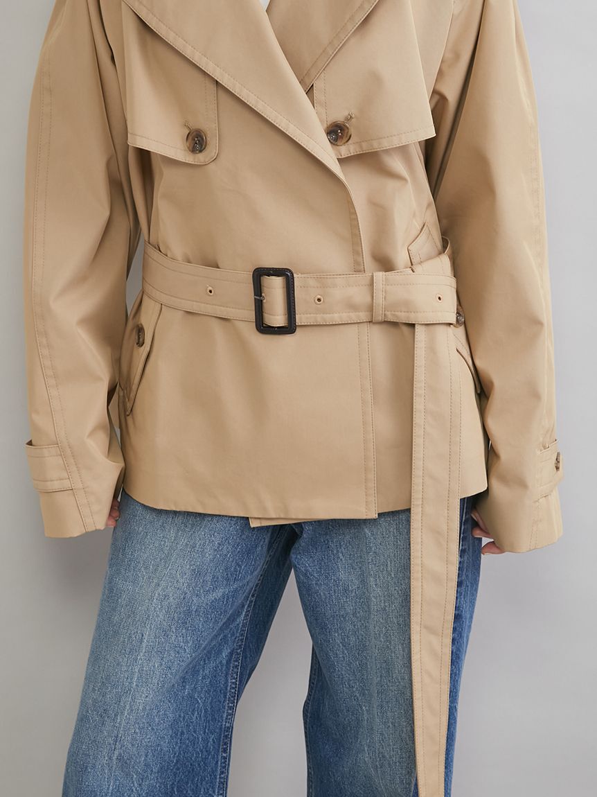 Mila Owen「ショートトレンチコート」|トレンチコート|