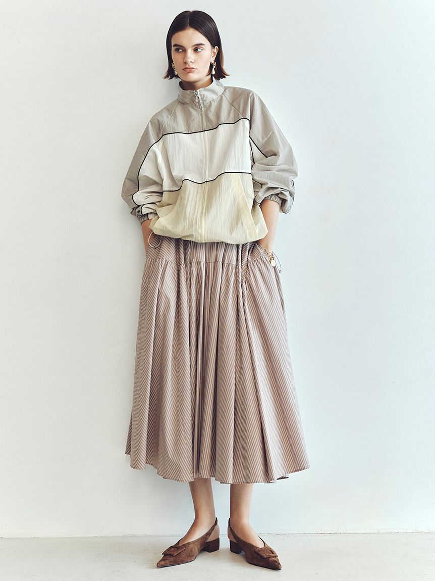 Mila Owen「ナイロントラックジャケット」|ブルゾン・スタジャン|