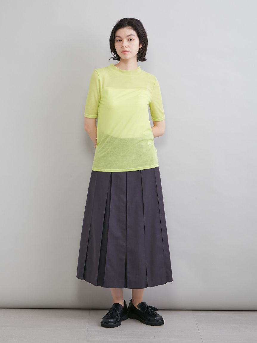 Mila Owen「ウールテンセルハーフスリーブシアーＴ」|Tシャツ・カットソー|